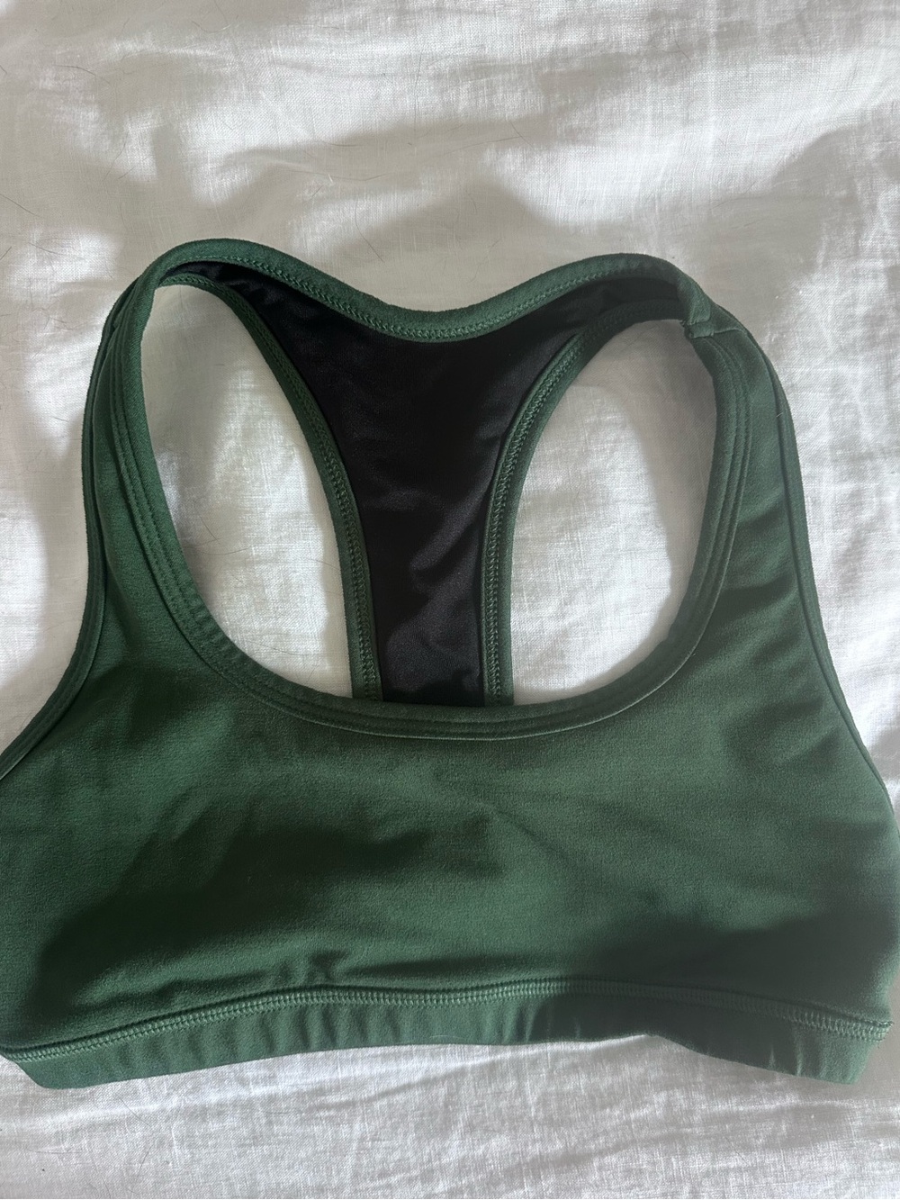 Fleo Forest Green Racerback Sports Bra